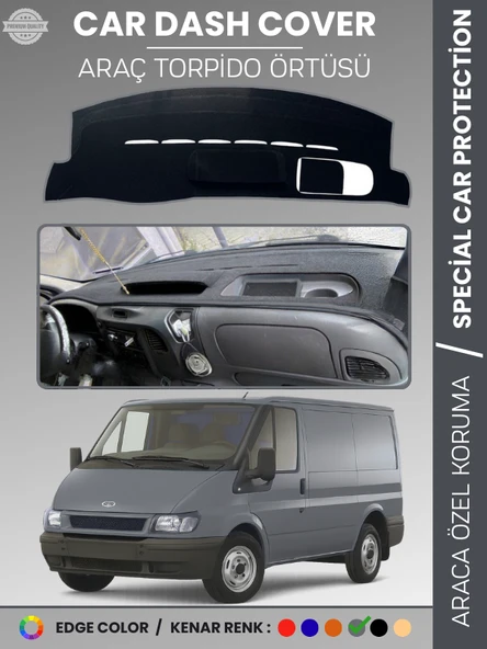 FORD TRANSİT (2006-2012) Torpido Örtüsü Ön Panel Torpido Koruma Tam Uyum Kaymaz Kolay Montaj ürün görseli 1