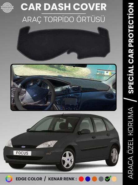 FORD FOCUS 1 (1998-2005) Torpido Örtüsü Panel Torpido Koruma Tam Uyum Çatlamayı Önler Kolay Montaj ürün görseli 1