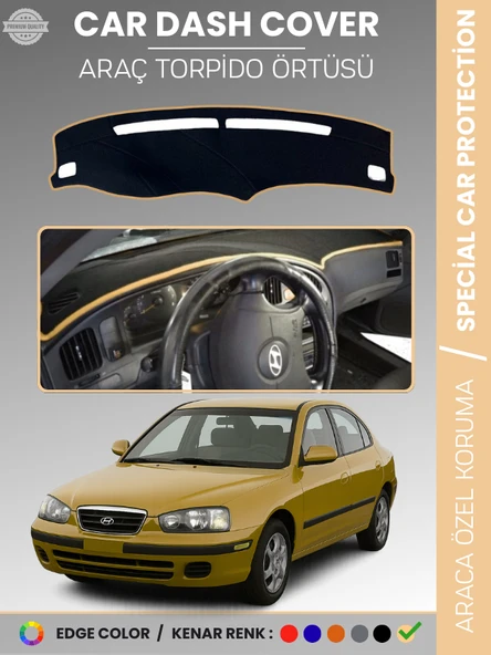 HYUNDAİ ELANTRA (1997-2006) Torpido Örtüsü Ön Panel Halı Araca Özel Çatlamayı Önler Kaymaz ürün görseli 1