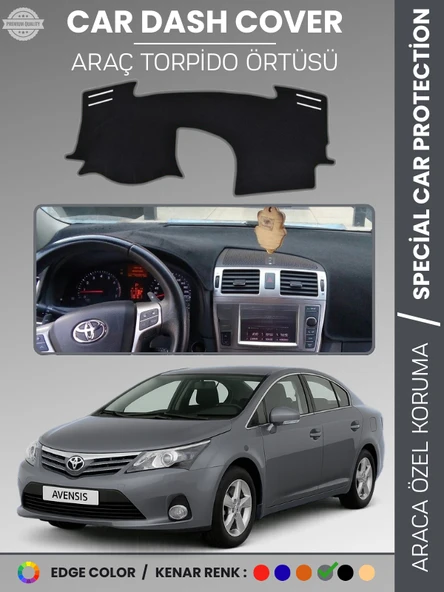 TOYOTA AVENSIS T27 (2009-2018) Torpido Örtüsü Ön Göğüs Koruma Tam Uyum Çatlamayı Önler ürün görseli 1
