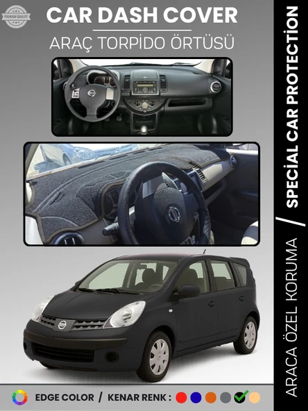 NİSSAN NOTE E11 (2005-2009) Torpido Örtüsü Premium Kalite Torpido Koruma Araca Özel UV Koruma ürün görseli 1
