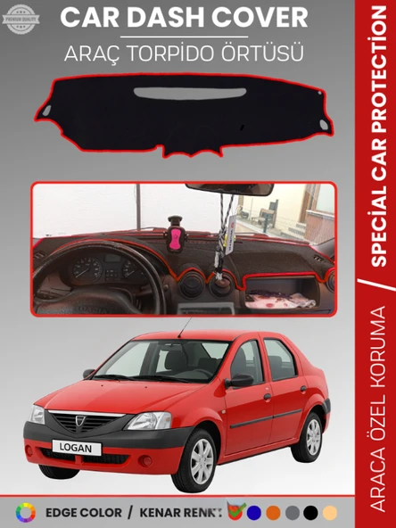 DACIA LOGAN 1 (2004-2012) Torpido Örtüsü Ön Göğüs Koruma Torpido Koruma Çatlamayı Engeller Tam Uyum ürün görseli 1