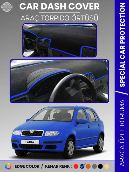 SKODA FABİA (1999-2006) Torpido Örtüsü Ön Göğüs Halı Torpido Koruma Birebir Uyum Kaymaz UV Koruma ürün görseli 1