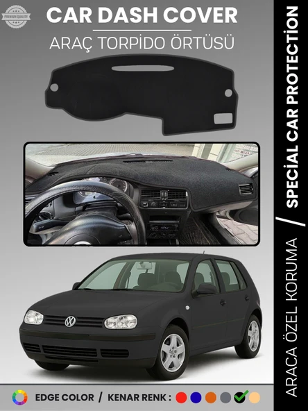 VOLKSWAGEN GOLF 4 (1997-2003) Torpido Örtüsü Ön Göğüs Koruma Tam Uyum UV Koruma ürün görseli 1