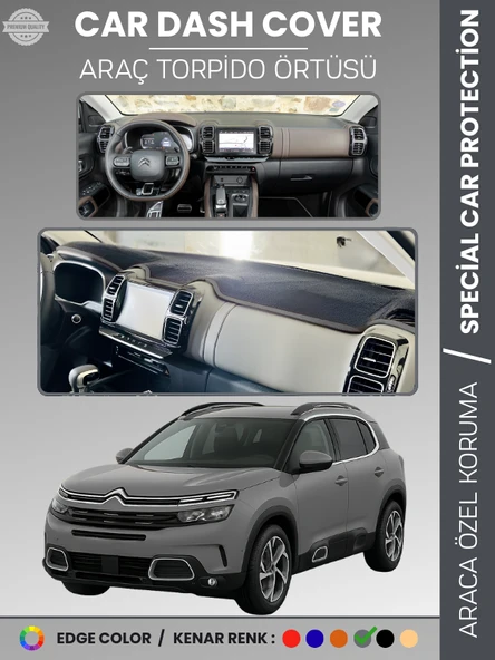 CITROEN C5 AIRCROSS (2018-2025) Torpido Örtüsü Ön Göğüs Torpido Koruma Tam Uyum Kolay Montaj ürün görseli 1