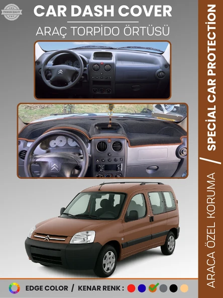 CITROEN BERLİNGO (1996-2006) Torpido Örtüsü Ön Göğüs Torpido Koruma Çatlamayı Engeller Tam Uyum ürün görseli 1