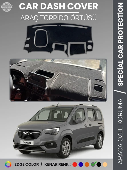 OPEL COMBO E (2018-2025) Torpido Örtüsü Ön Göğüs Koruma Torpido Koruma Tam Uyum Çatlamayı Önler ürün görseli 1
