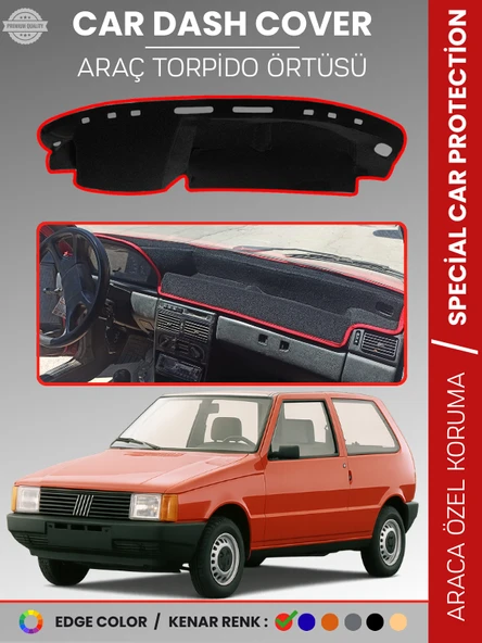 FIAT UNO 60,70 (1983-1995) Torpido Örtüsü Ön Göğüs Koruma Araca Özel Tam Uyum Kaymaz Kolay Montaj ürün görseli 1