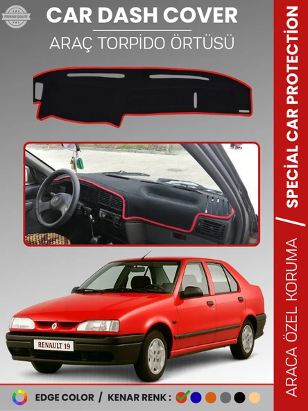 RENAULT 19 Torpido Örtüsü Ön Göğüs Koruma Torpido Koruma Araca Özel Tam Uyum Kaymaz Kolay Montaj ürün görseli 1