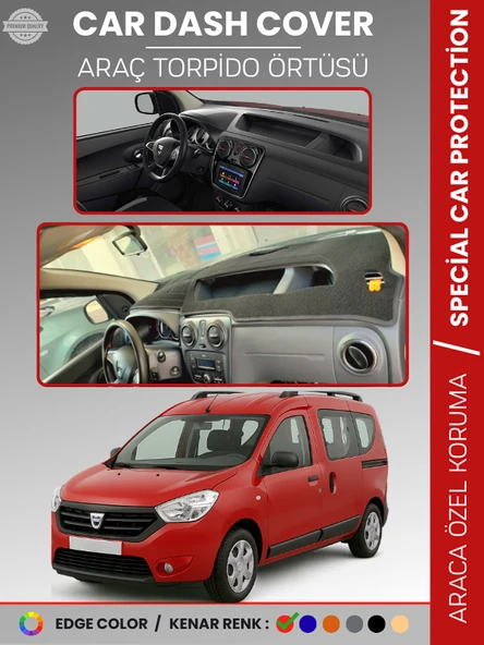 DACIA DOKKER (2012-2020) Torpido Örtüsü Ön Göğüs Koruma Torpido Koruma Çatlamayı Engeller Tam Uyum ürün görseli 1