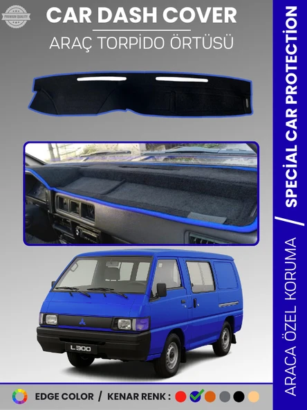 MITSUBISHI L300 (1986-1993) Torpido Örtüsü Ön Göğüs Koruma Araca Özel Tam Uyum Kaymaz ürün görseli 1