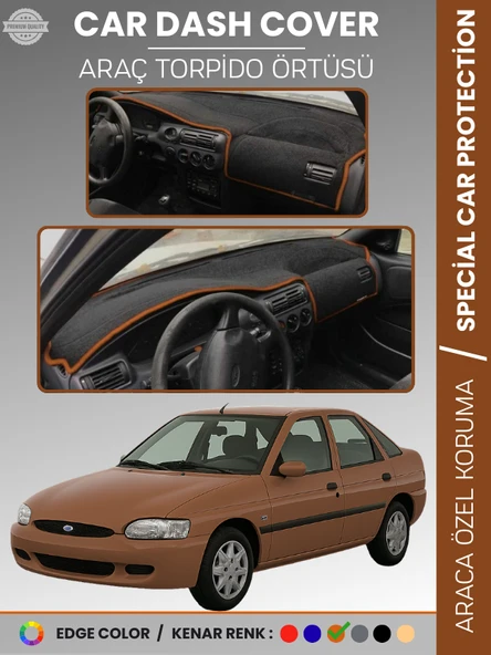 FORD ESCORT (1995-2000) Torpido Örtüsü Ön Panel Koruma Tam Uyum Çatlamayı Önler Kolay Montaj ürün görseli 1