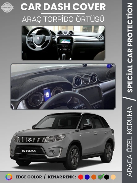 SUZUKİ GRAND VİTARA (2014-2021) Torpido Örtüsü Ön Göğüs Halı Torpido Koruma Tam Uyum Kaymaz ürün görseli 1