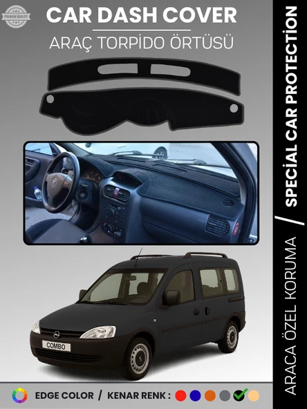 Opel COMBO C (2001-2011) Torpido Örtüsü Ön Göğüs Koruma Torpido Koruma Tam Uyum Çatlamayı Önler ürün görseli 1