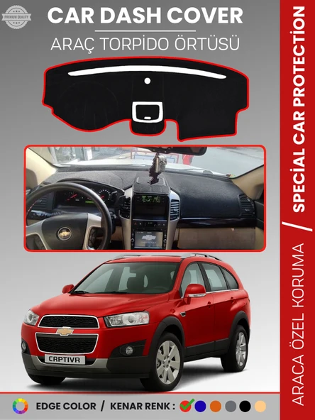CHEVROLET CAPTİVA (2008-2011) Torpido Örtüsü Ön Göğüs Torpido Koruma Tam Uyum Kaymaz Hızlı Montaj ürün görseli 1
