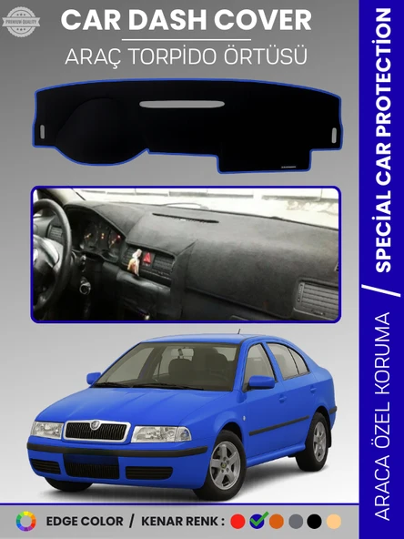 SKODA OCTAVİA (2001-2004) Torpido Örtüsü Ön Göğüs Halı Torpido Koruma Birebir Uyum Kaymaz UV Koruma ürün görseli 1
