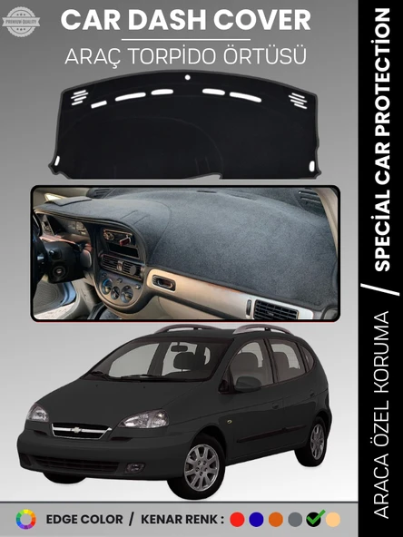 CHEVROLET REZZO (2000-2011) Torpido Örtüsü Ön Göğüs Koruma Çatlamayı Engeller Tam Uyum ürün görseli 1
