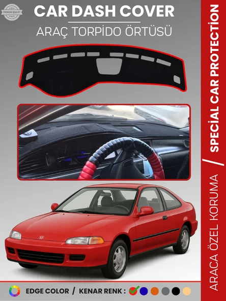 HONDA CIVIC (1994-2000) Torpido Örtüsü Ön Panel Torpido Koruma Tam Uyum Çatlamayı Önler Kolay Montaj ürün görseli 1