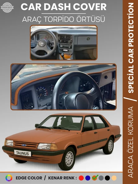 FORD TAUNNUS (1986-1994) Torpido Örtüsü Ön Göğüs Koruma Torpido Koruma Çatlamayı Engeller Tam Uyum ürün görseli 1