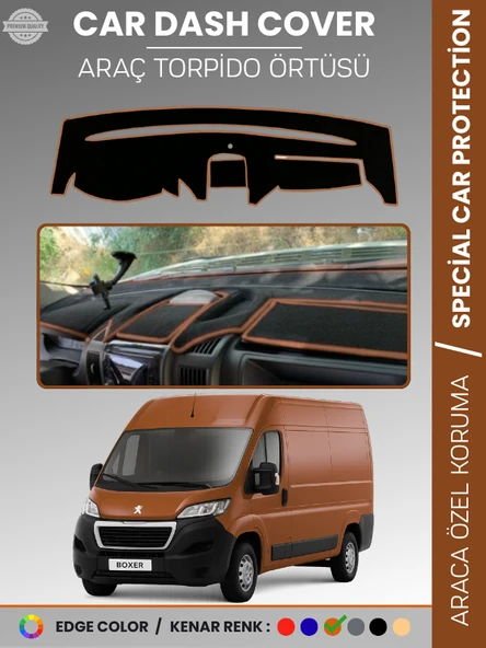 PEUGEOT BOXER (2017-2021) Torpido Örtüsü Panel Koruma Torpido Koruma Tam Uyum Kaymaz Özel Kesim ürün görseli 1