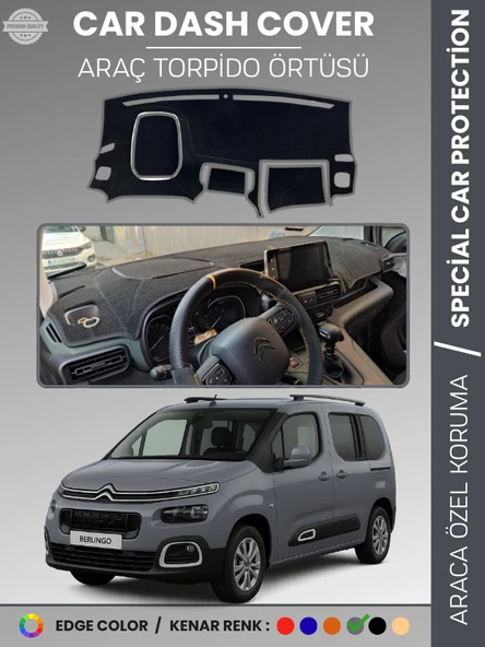 CITROEN BERLİNGO (2018-20025) Torpido Örtüsü Ön Göğüs Torpido Koruma Çatlamayı Engeller Tam Uyum ürün görseli 1
