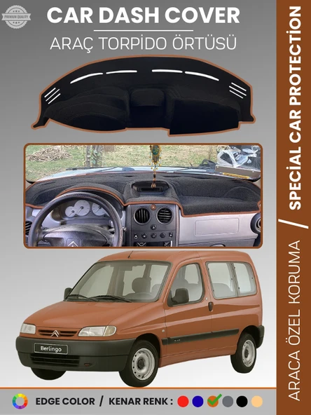 CITROEN Berlingo (1996-2001) Torpido Örtüsü Ön Göğüs Torpido Koruma Çatlamayı Engeller Tam Uyum ürün görseli 1