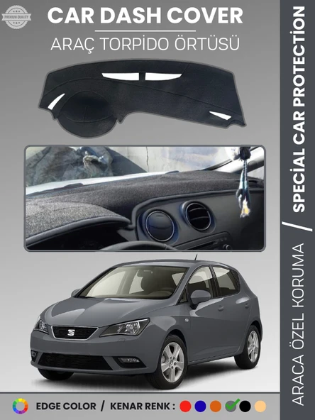 SEAT IBIZA 6F (2017-2024) Torpido Örtüsü Ön Göğüs Halı Torpido Koruma Birebir Uyum Kaymaz UV Koruma ürün görseli 1