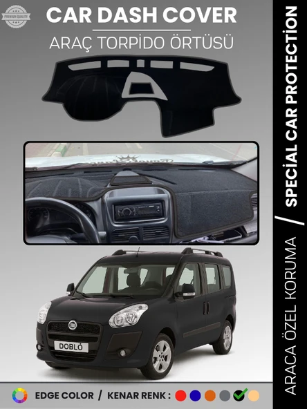 FIAT DOBLO D3 KAPAKLI (2013-2015) AİRBAGSİZ Torpido Örtüsü Göğüs Torpido Koruma Çatlamayı Engeller ürün görseli 1