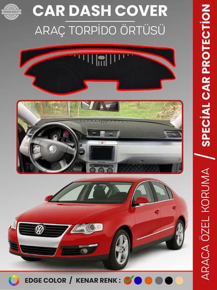 VOLKSWAGEN PASSAT B6 (2005-2010) Torpido Örtüsü Ön Göğüs Koruma Torpido Koruma Tam Uyum UV Koruma ürün görseli 1