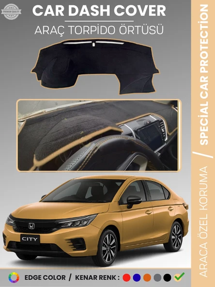 HONDA CITY (2020+) Torpido Örtüsü Ön Panel Göğüs Koruma Tam Uyum UV Koruma Kaymaz ürün görseli 1