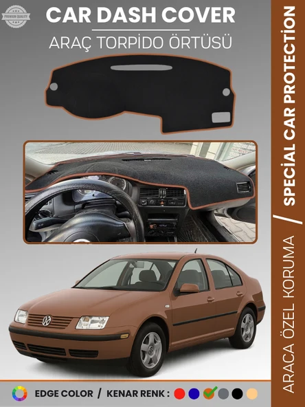 VOLKSWAGEN  JETTA (1997-2003) Torpido Örtüsü Ön Panel Torpido Koruma Tam Uyum Çatlamayı Önler ürün görseli 1