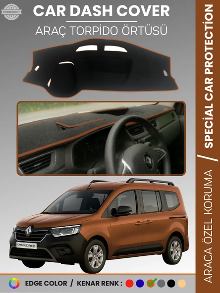 RENAULT KANGOO EXPRESS (2021-2024) Torpido Örtüsü Ön Göğüs Koruma Torpido Koruma Araca Özel Tam Uyum ürün görseli 1