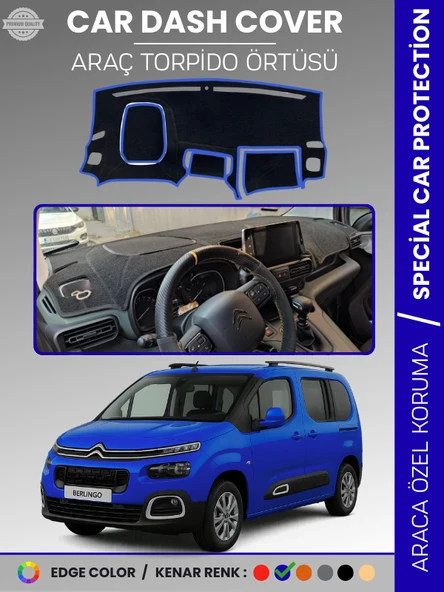 CITROEN BERLİNGO (2018-20025) Torpido Örtüsü Ön Göğüs Torpido Koruma Çatlamayı Engeller Tam Uyum ürün görseli 1