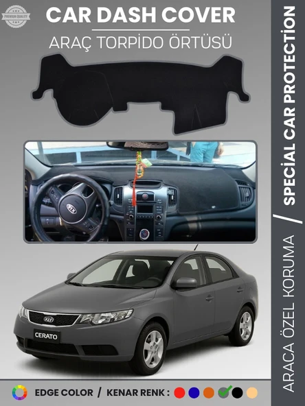 KİA CERATO (2008-2012) Torpido Örtüsü Ön Panel Torpido Koruma Tam Uyum Tam Uyum Kaymaz Kolay Montaj ürün görseli 1