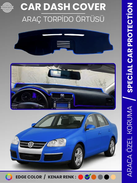 VOLKSWAGEN JETTA (2007-2011) Torpido Örtüsü Ön Göğüs Koruma Tam Uyum Çatlamayı Önler ürün görseli 1
