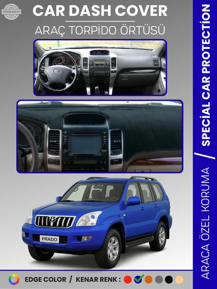 TOYOTA LAND CRUISER PRADO (2002-2009) Torpido Örtüsü Ön Göğüs Koruma Araca Özel ürün görseli 1
