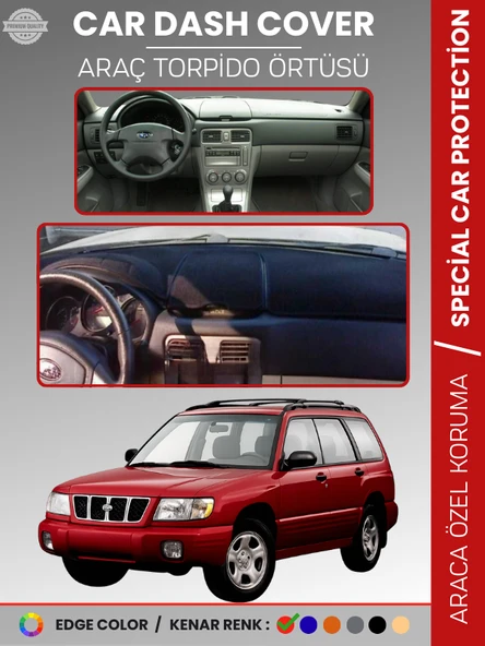 SUBARU FORESTER (1997-2002) Torpido Örtüsü Ön Göğüs Halı Torpido Koruma Tam Uyum Kaymaz UV Koruma ürün görseli 1