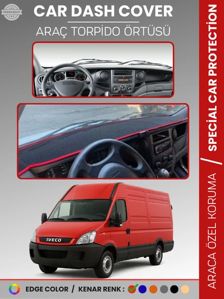 IVECO DAILY (2011-2014) Torpido Örtüsü Panel Torpido Koruma Araca Özel Tam Uyum Kaymaz Kolay Montaj ürün görseli 1