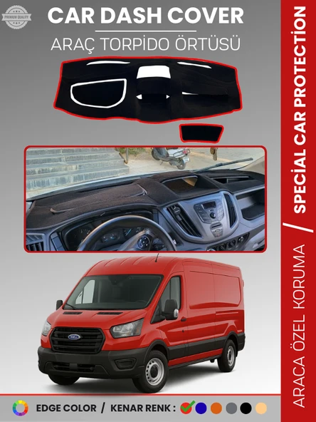 Ford TRANSİT V363 (2014-2019) ÜST 3 GÖZLÜ MODEL Torpido Örtüsü Ön Göğüs Koruma ürün görseli 1