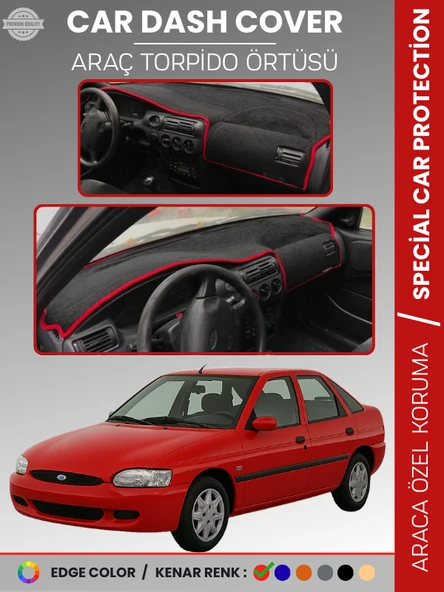 FORD ESCORT (1995-2000) Torpido Örtüsü Ön Panel Koruma Tam Uyum Çatlamayı Önler Kolay Montaj ürün görseli 1