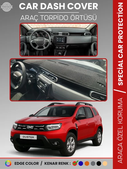 DACIA DUSTER (2023+) Torpido Örtüsü Ön Göğüs Koruma Torpido Koruma Çatlamayı Engeller Tam Uyum ürün görseli 1