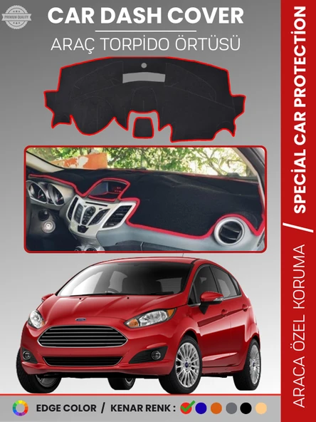 FORD FİESTA (2008-2017) Torpido Örtüsü Ön Panel Koruma Tam Uyum Çatlamayı Önler Kolay Montaj ürün görseli 1