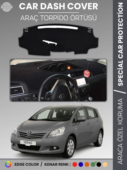 TOYOTA VERSO (2009-2018) Torpido Örtüsü Ön Göğüs Koruma Tam Uyum Kolay Montaj ürün görseli 1