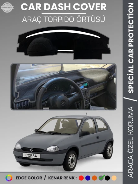 OPEL CORSA B (1993-2000) Torpido Örtüsü Ön Göğüs Halı Torpido Koruma Birebir Uyum Kaymaz Özel Kesim ürün görseli 1