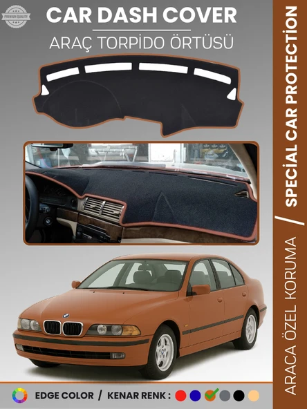 Bmw E39 (2006-2010) Torpido Örtüsü Ön Göğüs Koruma Torpido Koruma Araca Özel Kaymaz Kolay Montaj ürün görseli 1