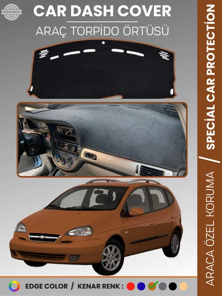 CHEVROLET REZZO (2000-2011) Torpido Örtüsü Ön Göğüs Koruma Çatlamayı Engeller Tam Uyum ürün görseli 1