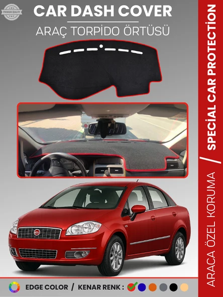 FIAT Linea (2007-2015) Torpido Örtüsü Ön Göğüs Koruma Torpido Koruma Tam Uyum Kaymaz Kolay Montaj ürün görseli 1