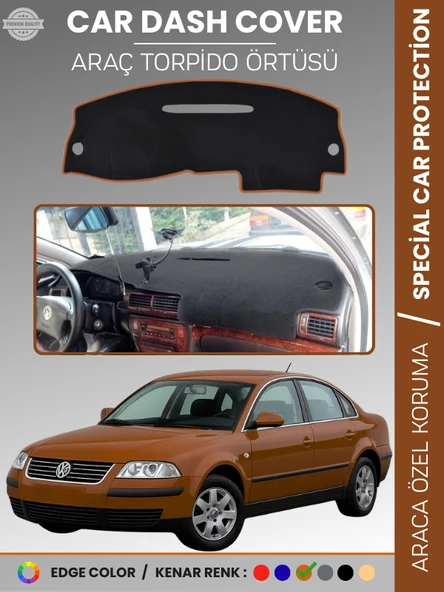 VOLKSWAGEN PASSAT B5 (1996-2005) Torpido Örtüsü Ön Göğüs Koruma Torpido Koruma Tam Uyum UV Koruma ürün görseli 1