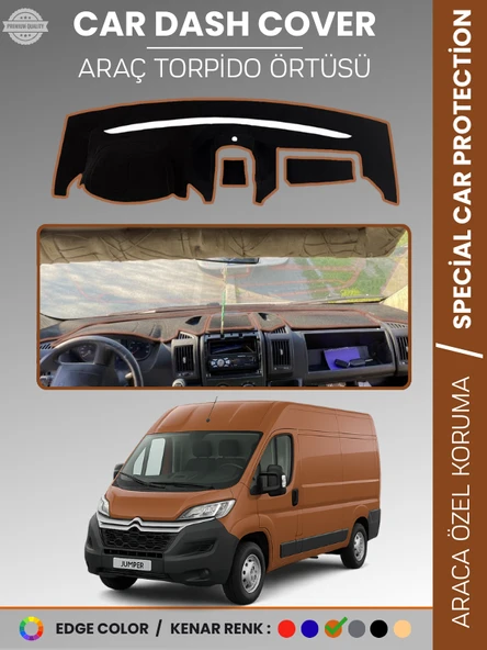 CITROEN JUMPER X290 KASA (2014-2024) Torpido Örtüsü Ön Göğüs Koruma Araca Özel Çatlamayı Önler ürün görseli 1