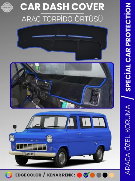 FORDTRANSİT MK1 (1965-1978) Torpido Örtüsü Torpido Koruma Tam Uyum Kaymaz Kolay Montaj Özel Kesim ürün görseli 1